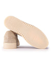 Suede Leather Sneakers with Rubber Sole