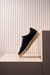 Suede Leather Sneakers with Rubber Sole