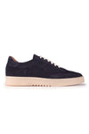 Suede Leather Sneakers with Rubber Sole