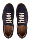 Suede Leather Sneakers with Rubber Sole