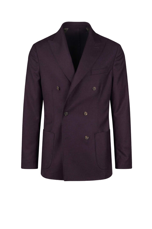 Unlined Wool & Cashmere Double-Breasted Jacket - Loro Piana® Fabrics - MONTEZEMOLO