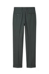 Stretch Wool Pleated Trousers