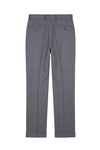 Stretch Wool Pleated Trousers