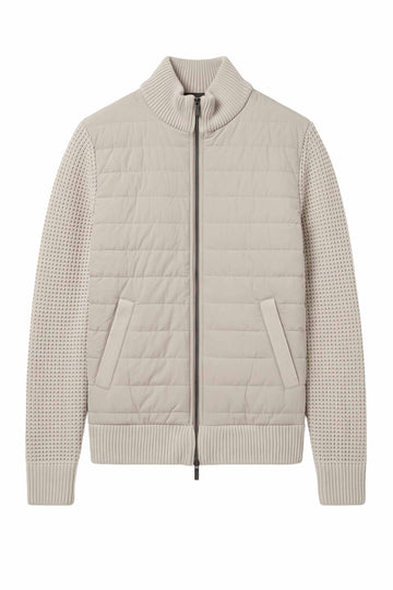 TREND Quilted Jacket with Knitted Sleeves