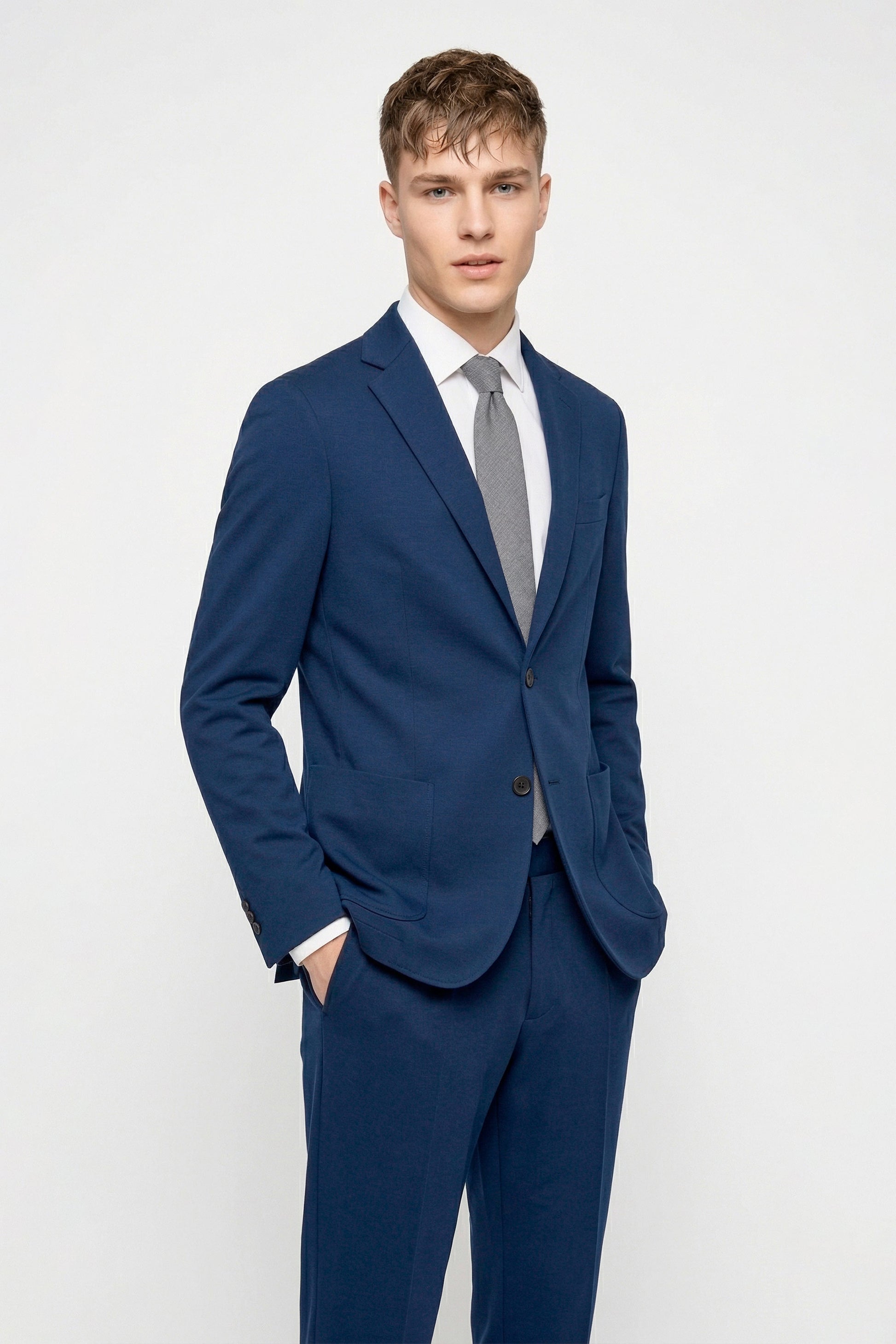 ZMART unlined diagonal jersey blazer - MONTEZEMOLO