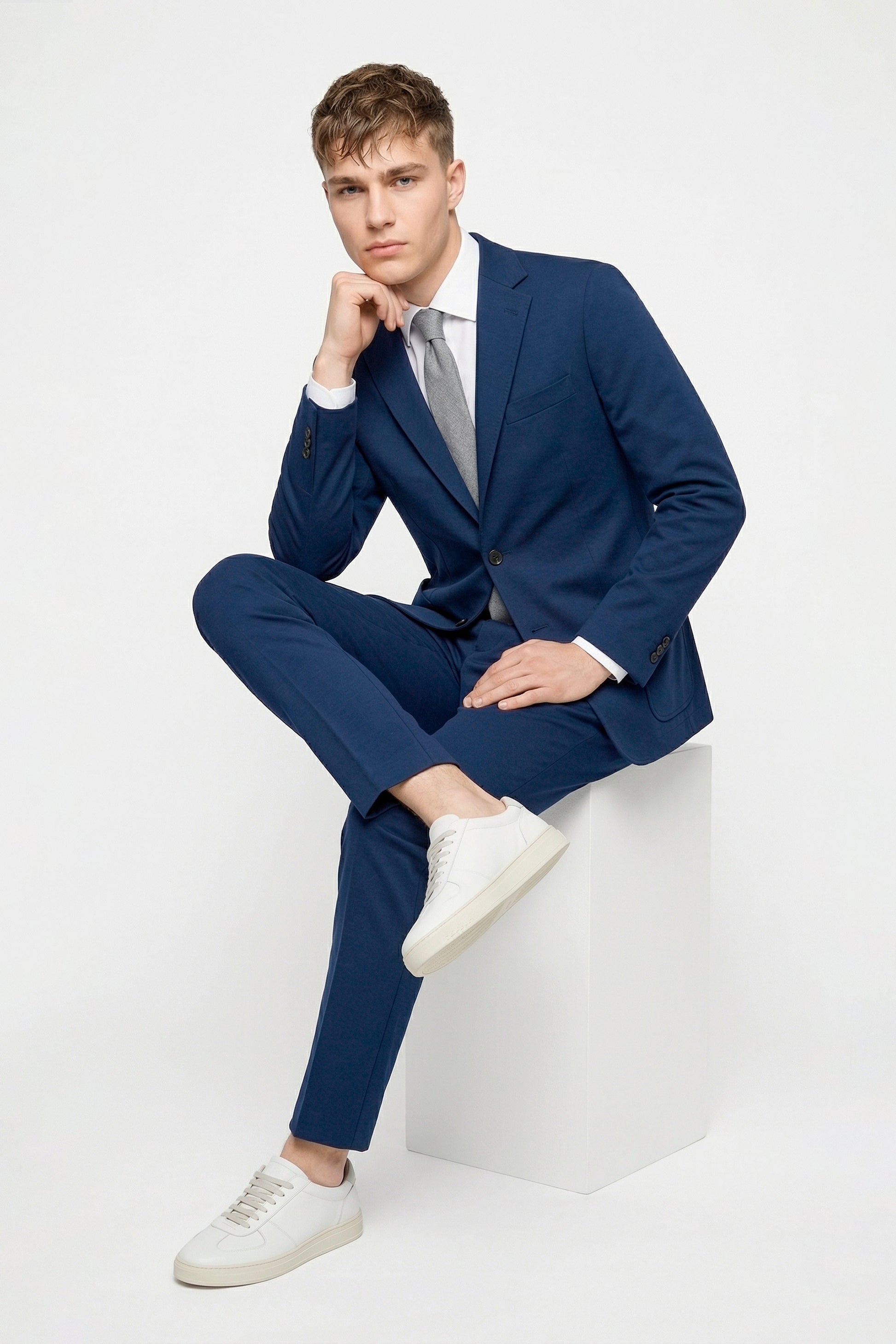 ZMART unlined diagonal jersey blazer - MONTEZEMOLO