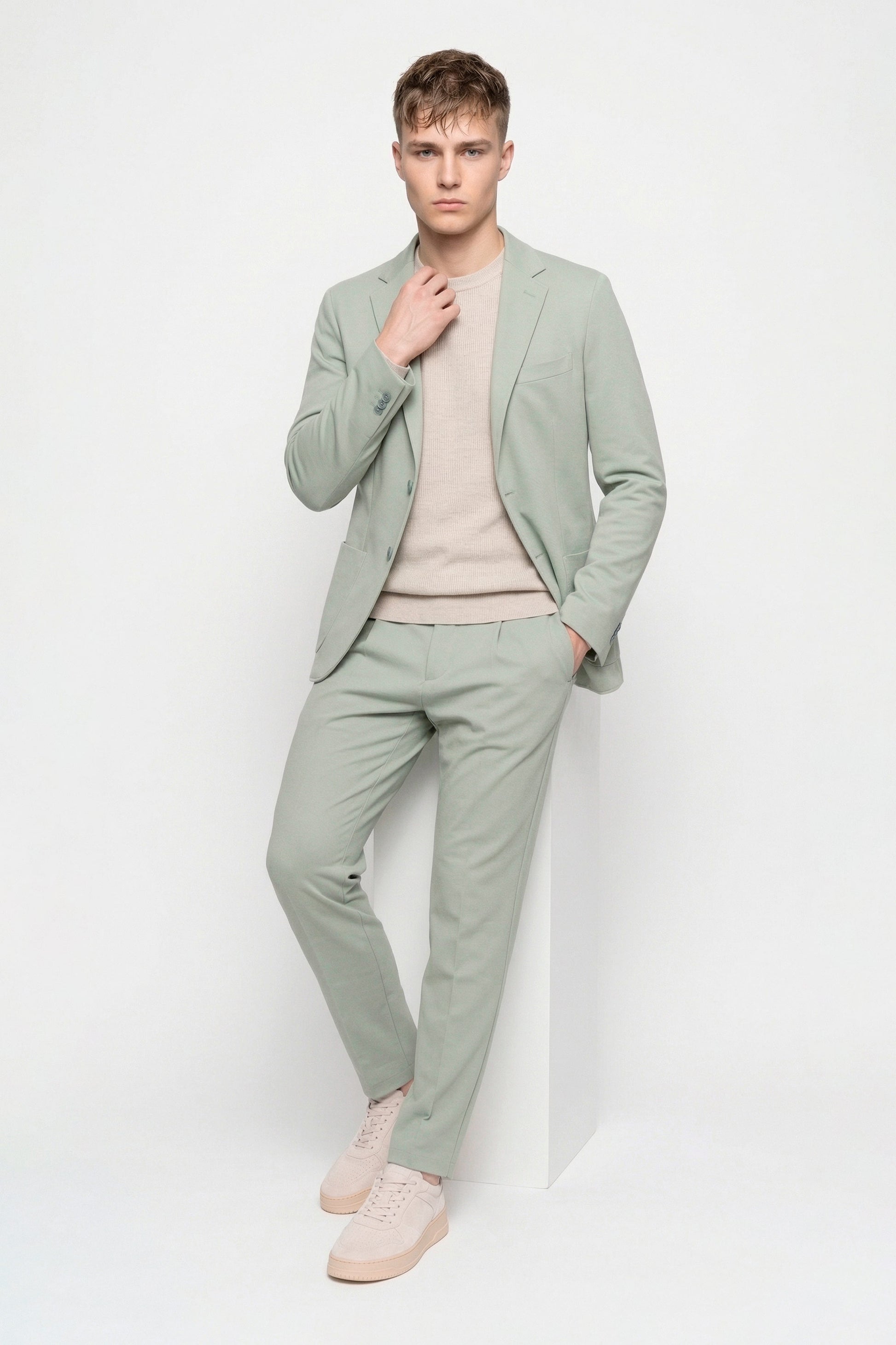 ZMART unlined diagonal jersey blazer - MONTEZEMOLO
