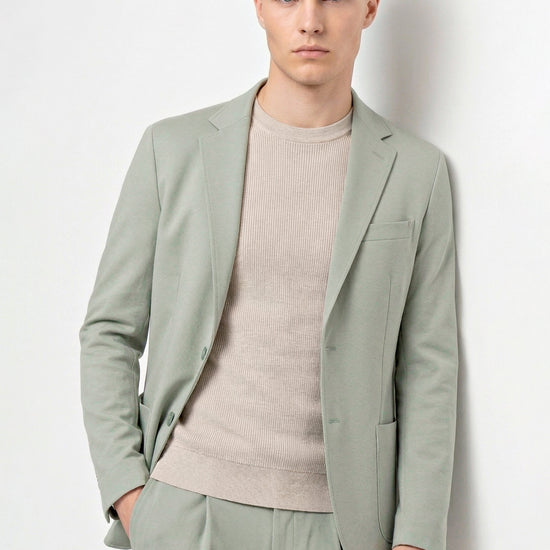 ZMART unlined diagonal jersey blazer - MONTEZEMOLO