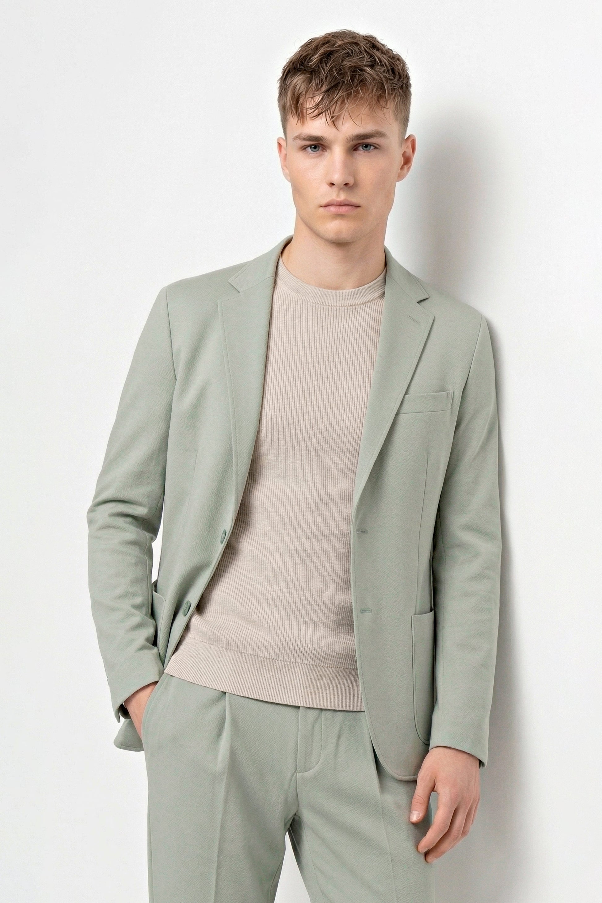 ZMART unlined diagonal jersey blazer - MONTEZEMOLO