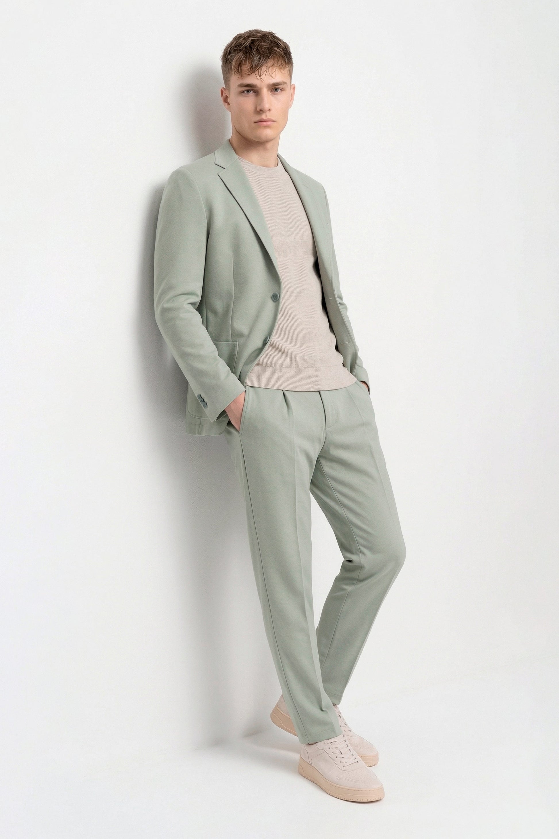 ZMART diagonal jersey trousers - MONTEZEMOLO
