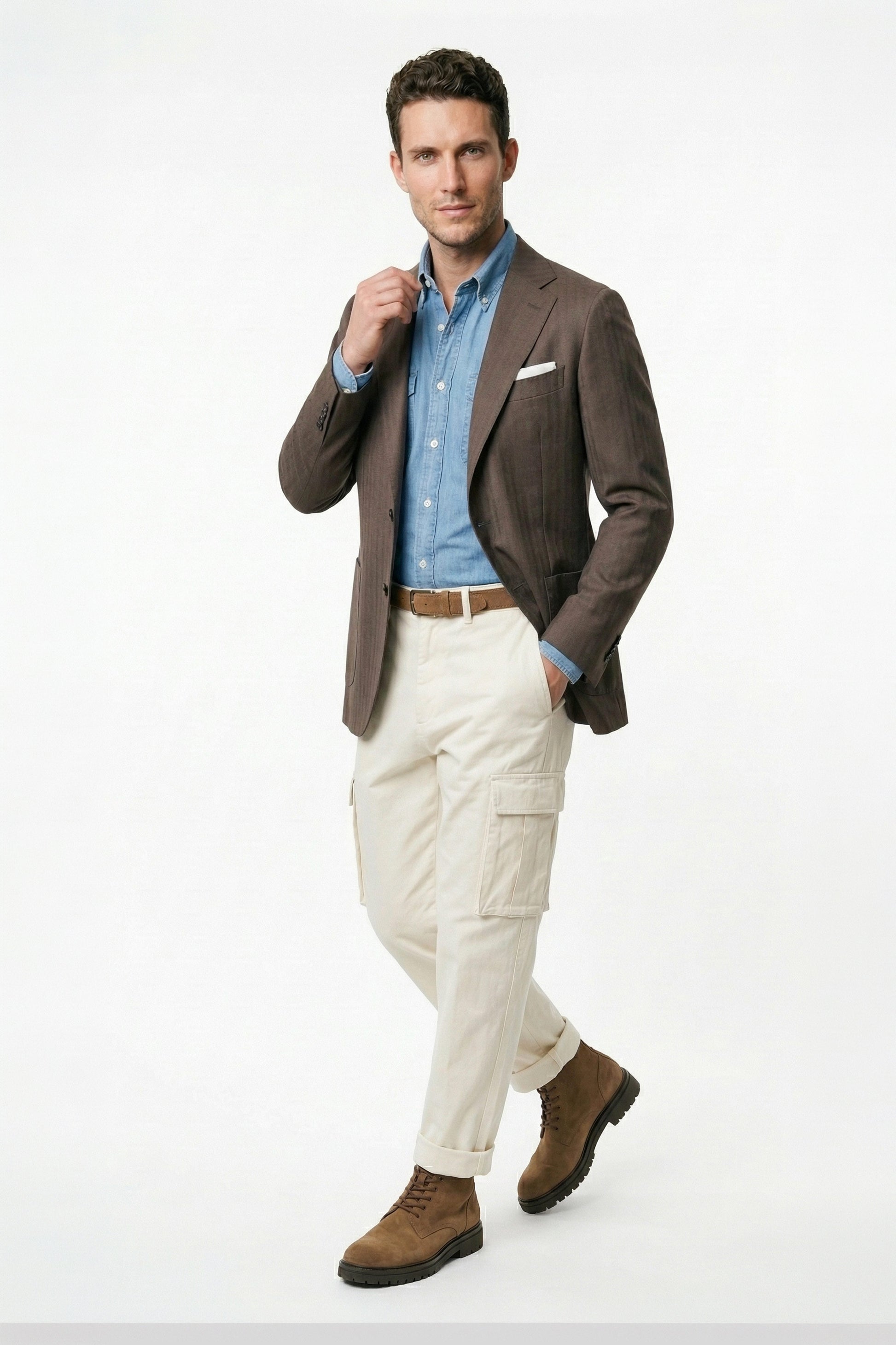Unlined wool & linen blazer - Zegna® fabrics - MONTEZEMOLO