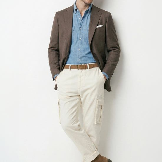 Unlined wool & linen blazer - Zegna® fabrics - MONTEZEMOLO