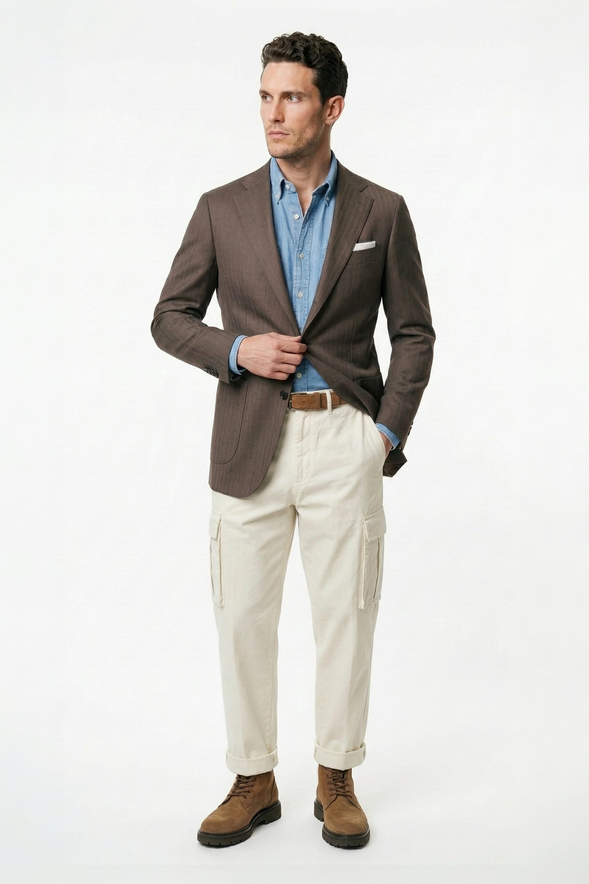 Unlined wool & linen blazer - Zegna® fabrics - MONTEZEMOLO