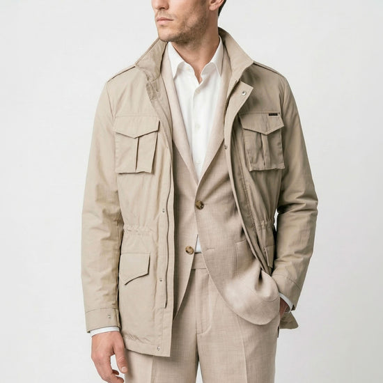Unlined bi-stretch merino wool blazer - MONTEZEMOLO