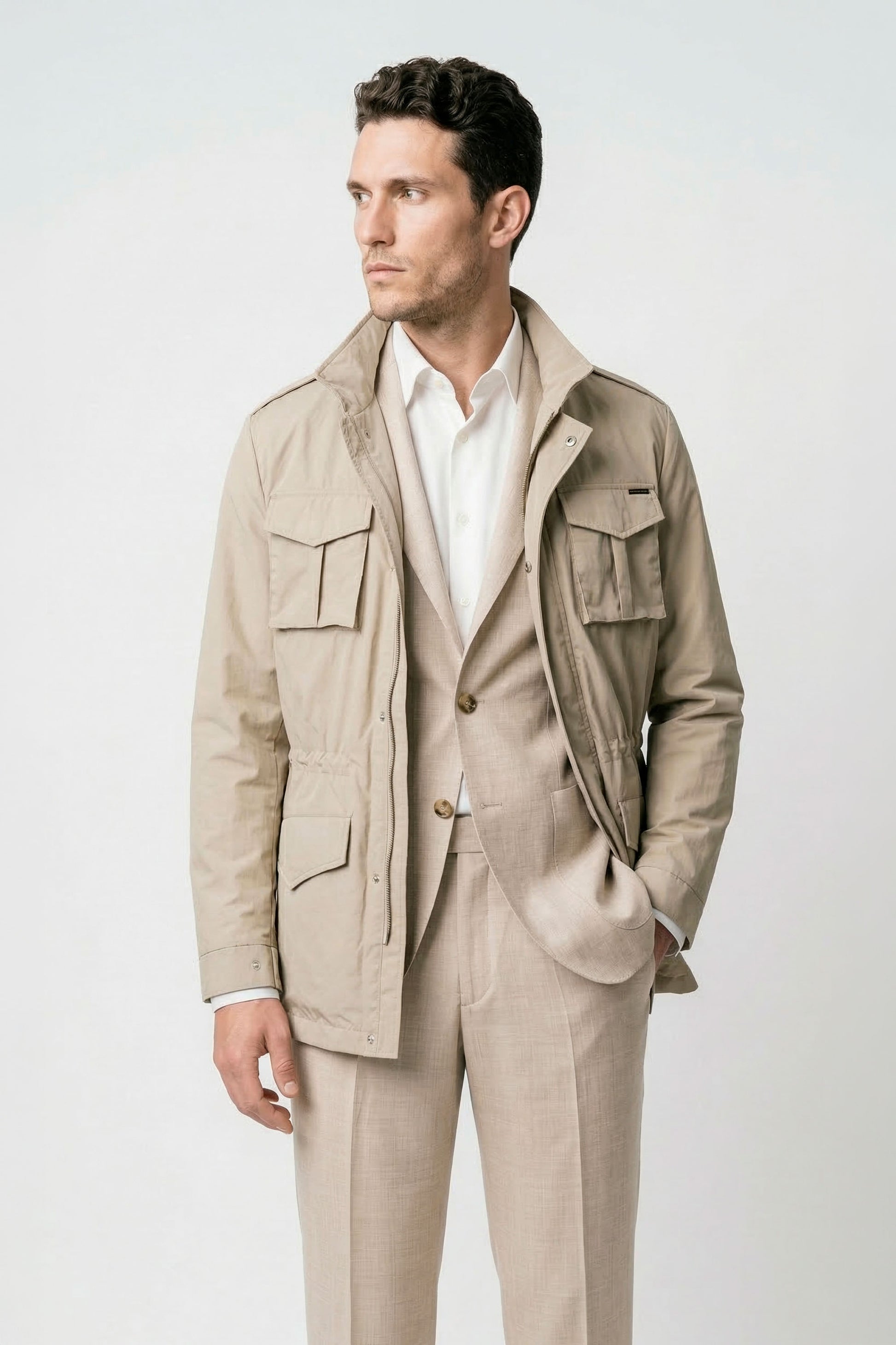 Unlined bi-stretch merino wool blazer - MONTEZEMOLO