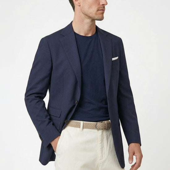 Fresco wool reps unlined blazer - MONTEZEMOLO