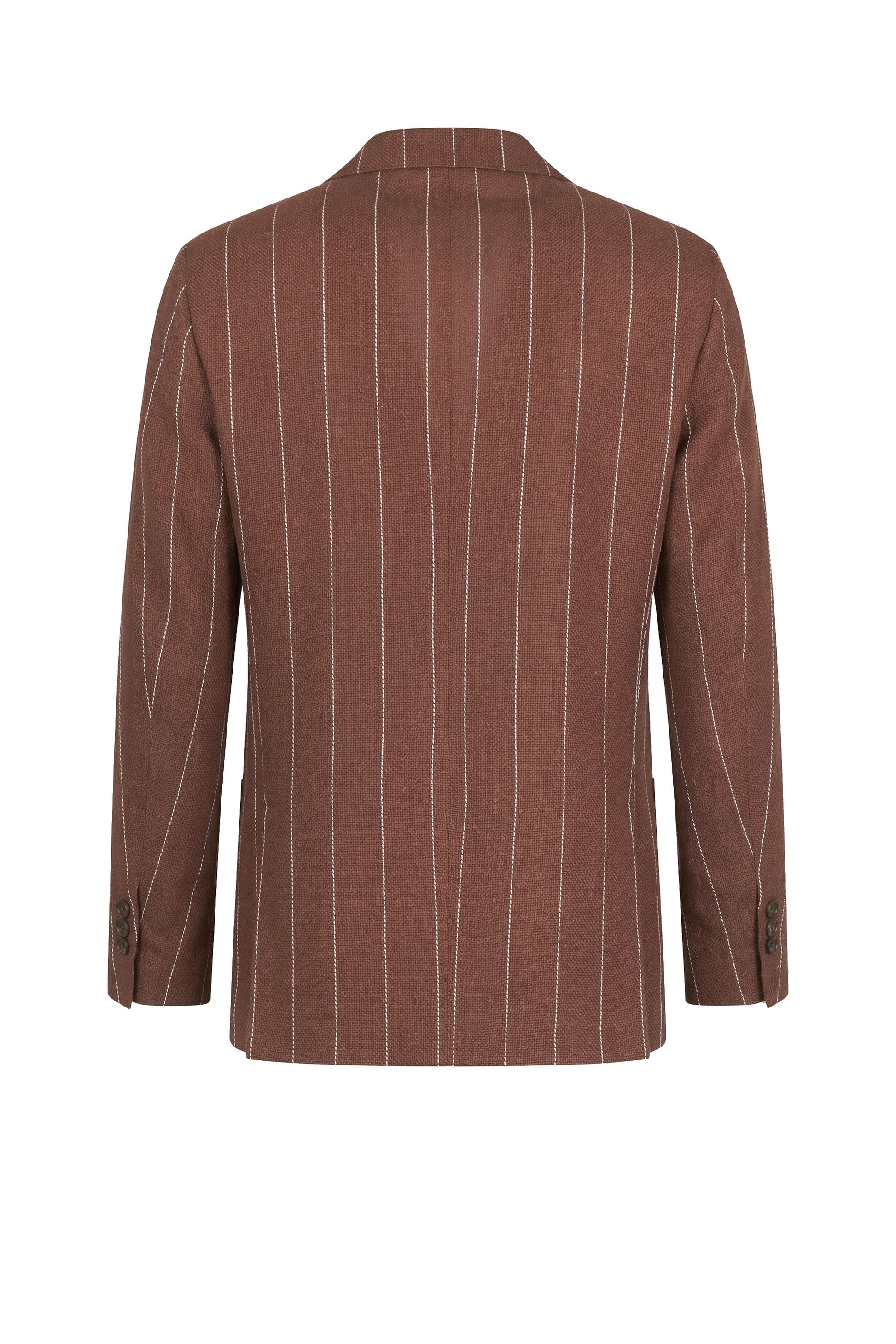 Unlined double-breasted blazer in linen, silk and wool - MONTEZEMOLO