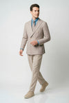 Pinstriped unlined double-breasted jersey blazer - MONTEZEMOLO