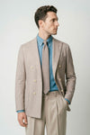 Pinstriped unlined double-breasted jersey blazer - MONTEZEMOLO