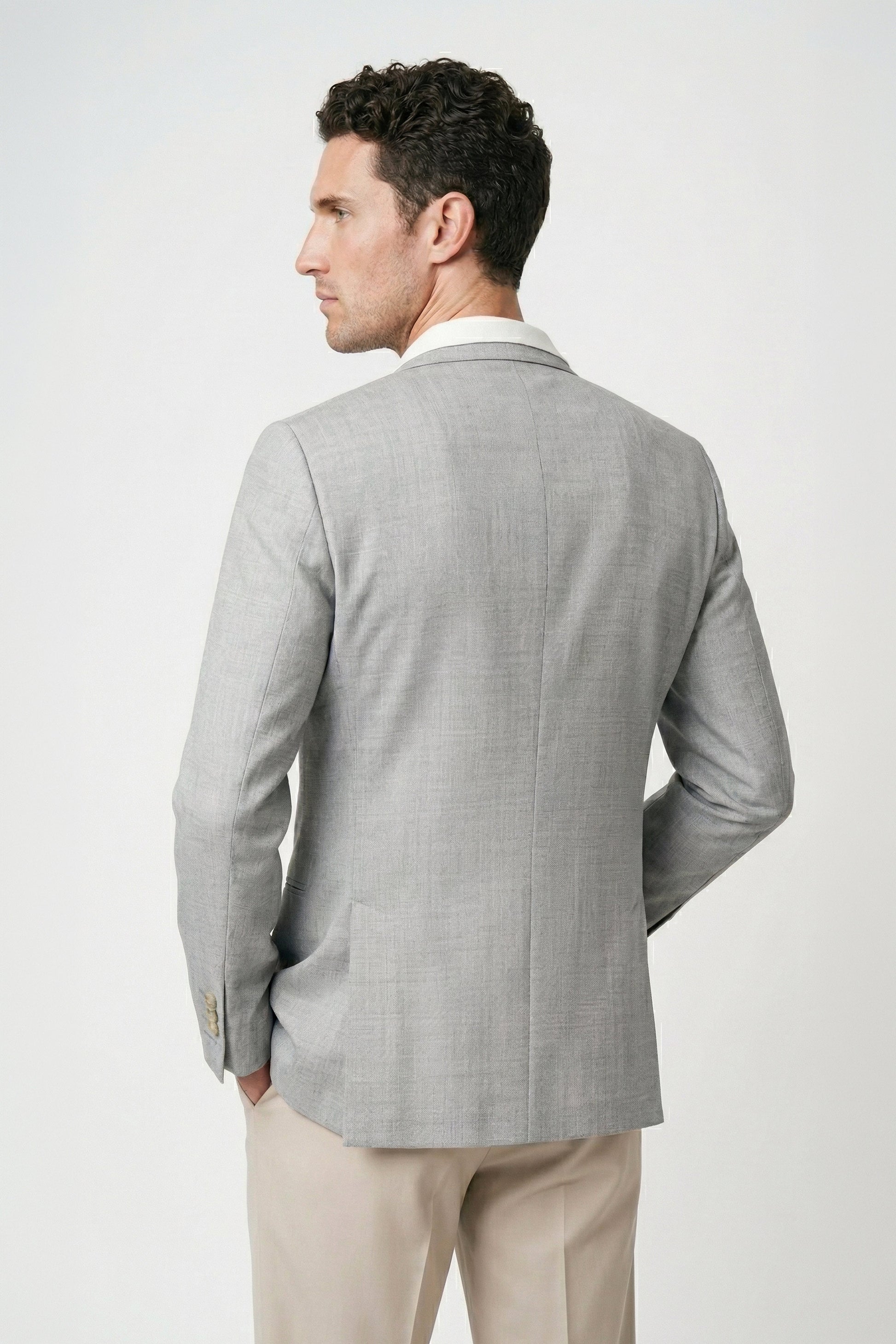 Unlined double-breasted jacket - Loro Piana® fabrics - MONTEZEMOLO