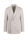 Pinstriped unlined double-breasted jersey blazer - MONTEZEMOLO