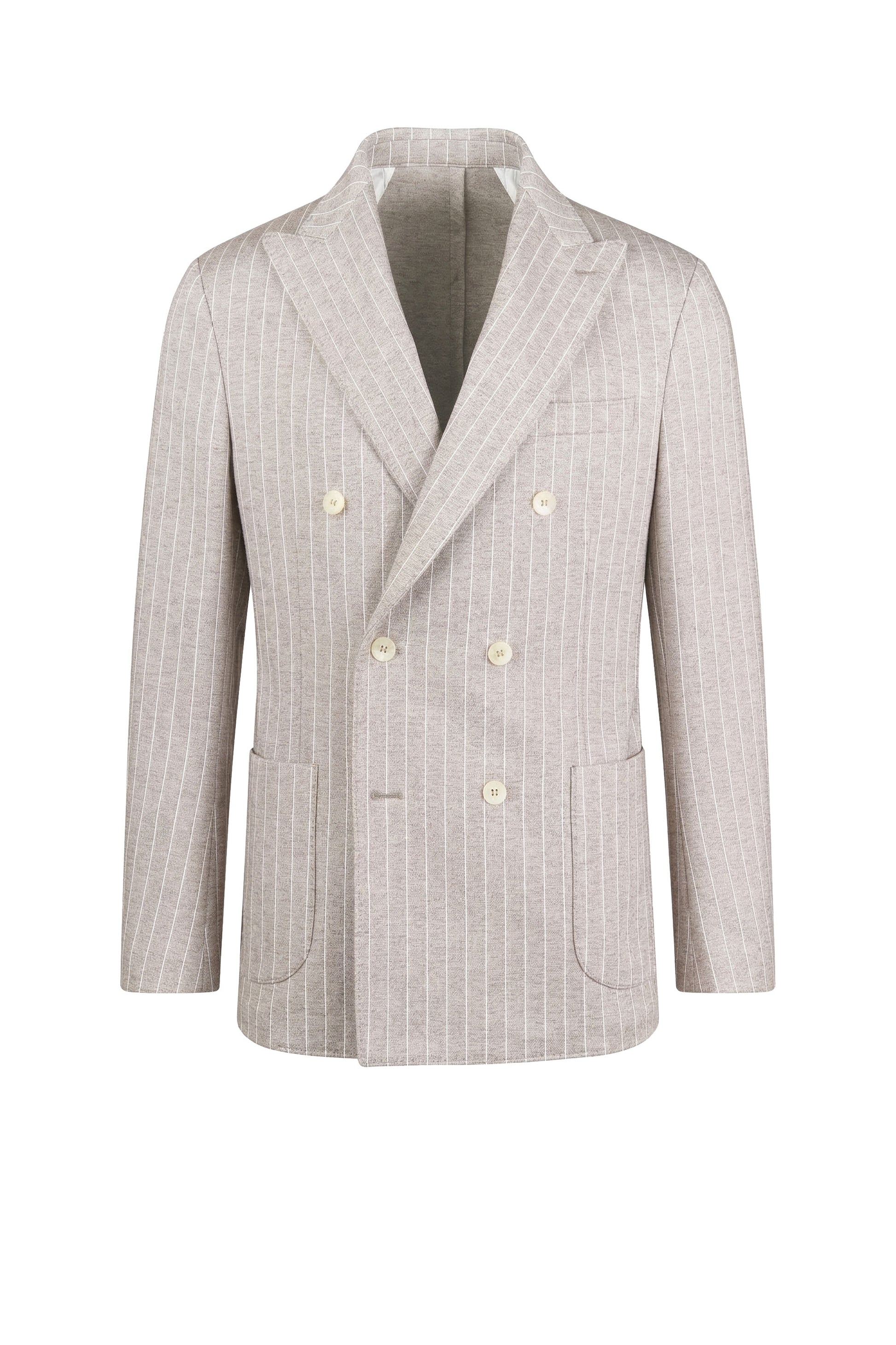 Pinstriped unlined double-breasted jersey blazer - MONTEZEMOLO