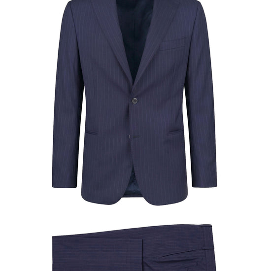 Pinstripe suit in virgin wool - MONTEZEMOLO