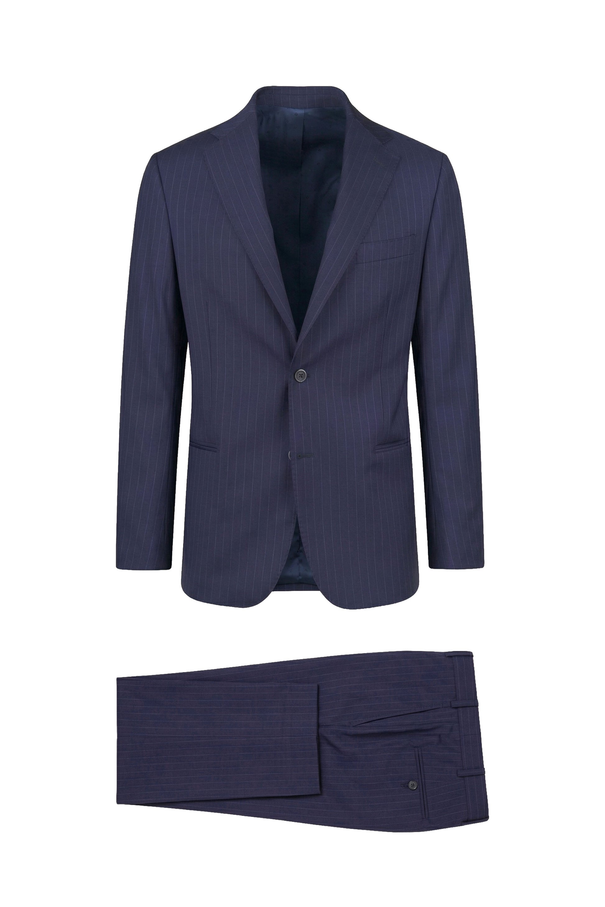 Pinstripe suit in virgin wool - MONTEZEMOLO