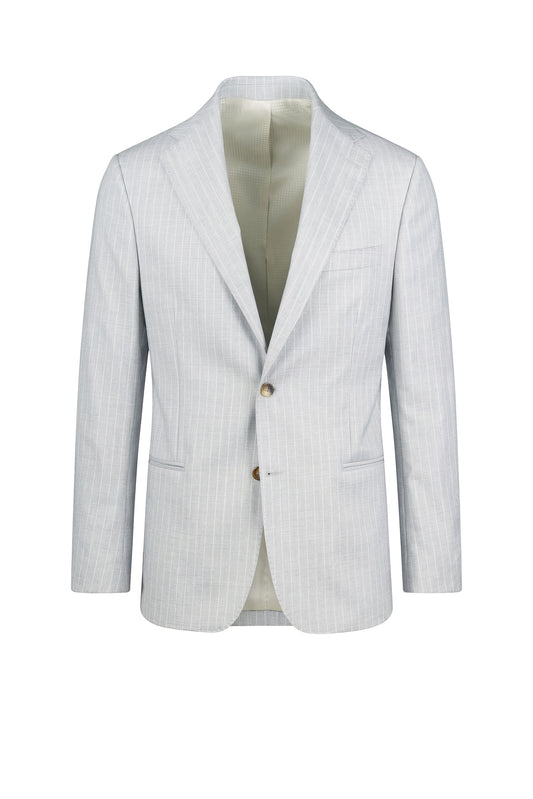 Pinstripe suit in virgin wool - MONTEZEMOLO
