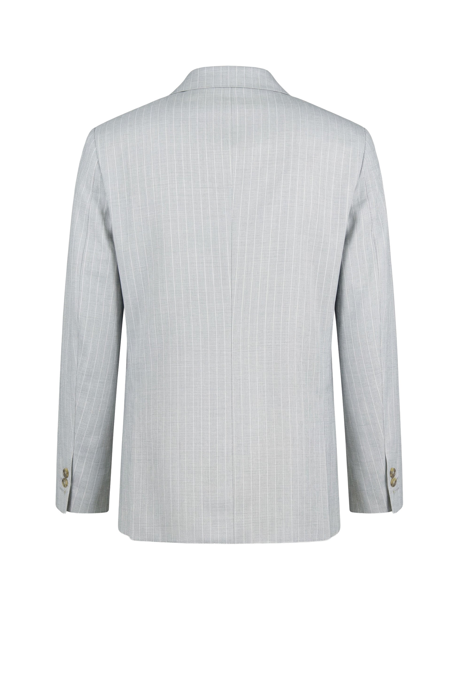 Pinstripe suit in virgin wool - MONTEZEMOLO