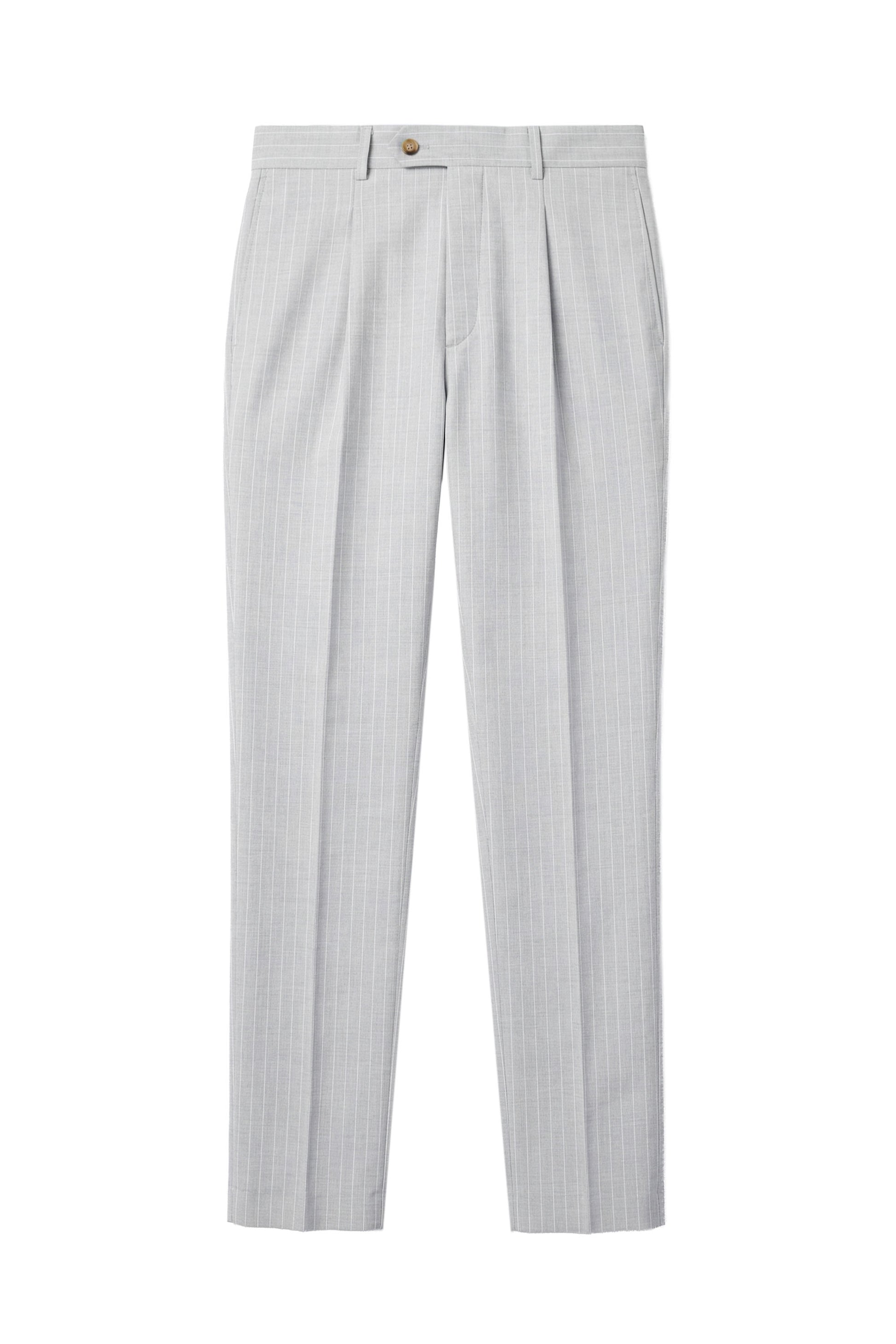 Pinstripe suit in virgin wool - MONTEZEMOLO