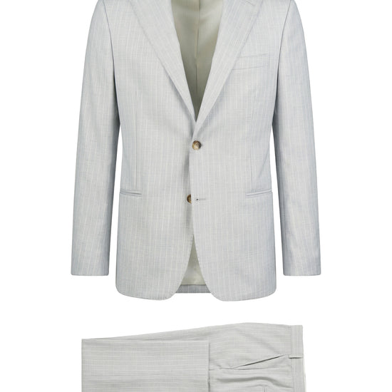 Pinstripe suit in virgin wool - MONTEZEMOLO