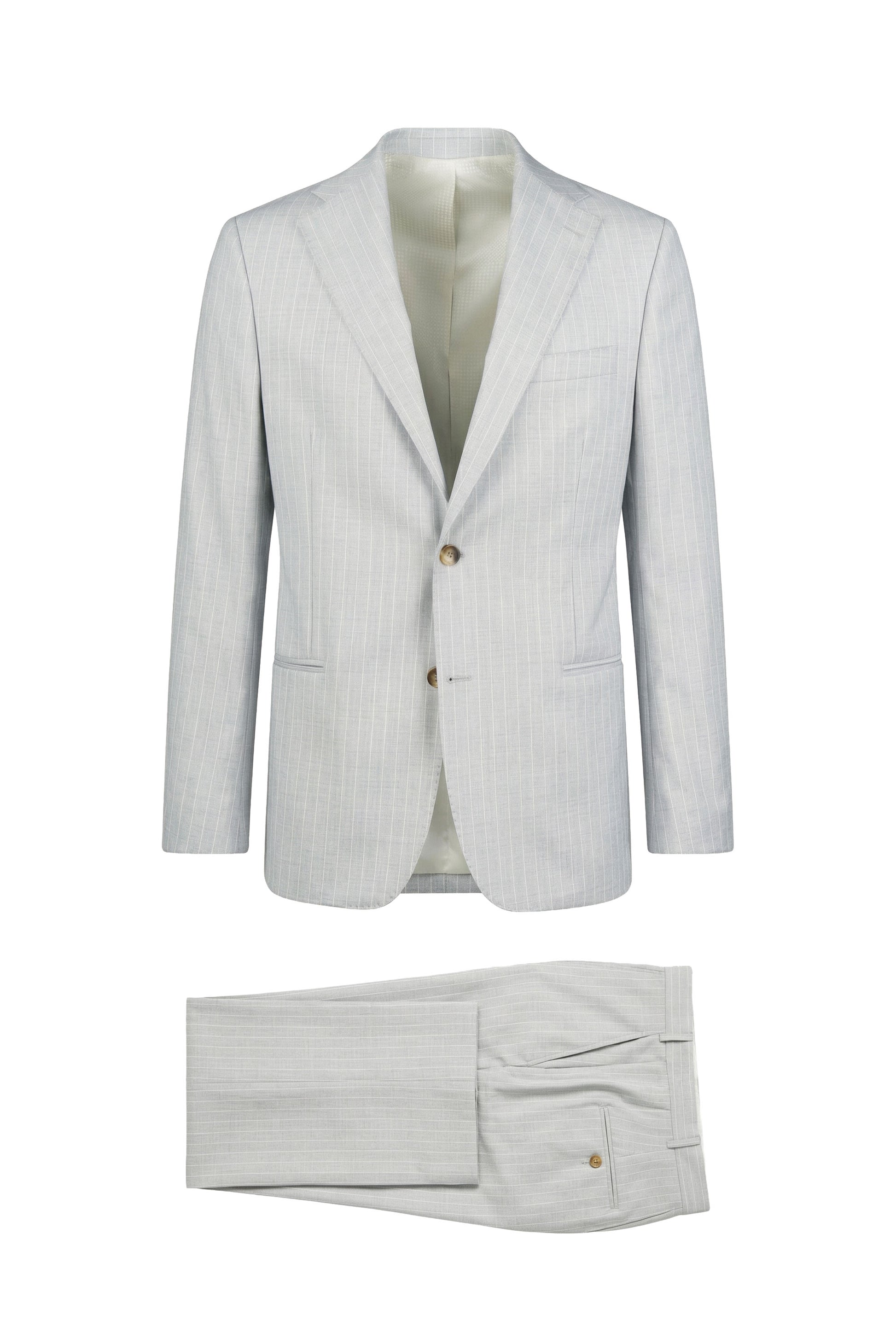Pinstripe suit in virgin wool - MONTEZEMOLO