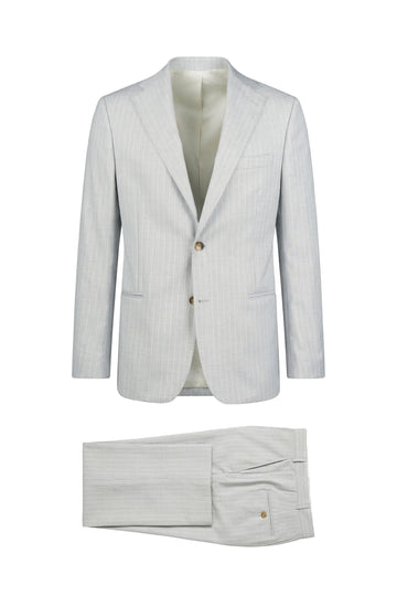 Pinstripe suit in virgin wool - MONTEZEMOLO