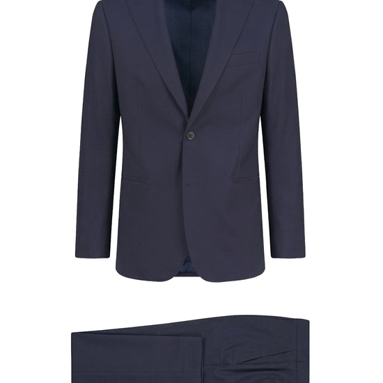 Single-breasted merino wool suit - MONTEZEMOLO
