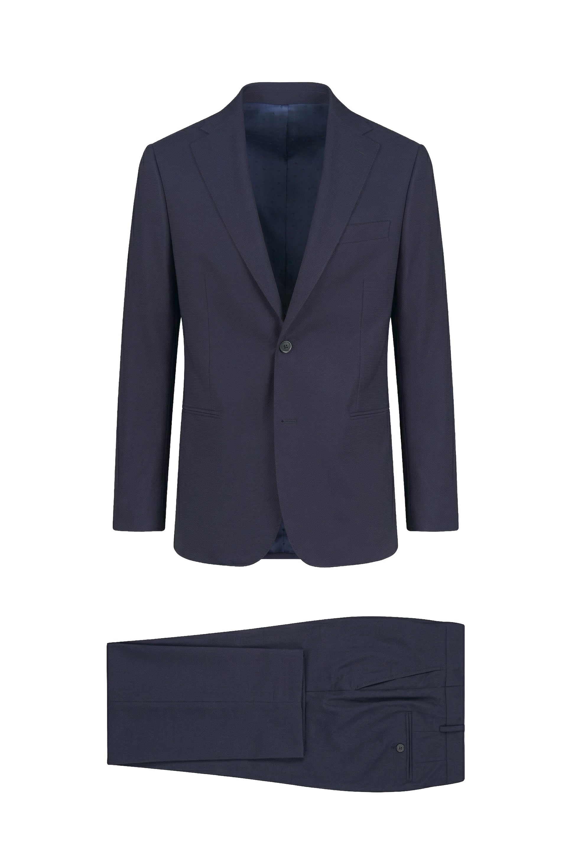 Single-breasted merino wool suit - MONTEZEMOLO