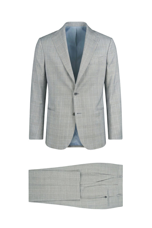 Fresco wool single-breasted suit - MONTEZEMOLO