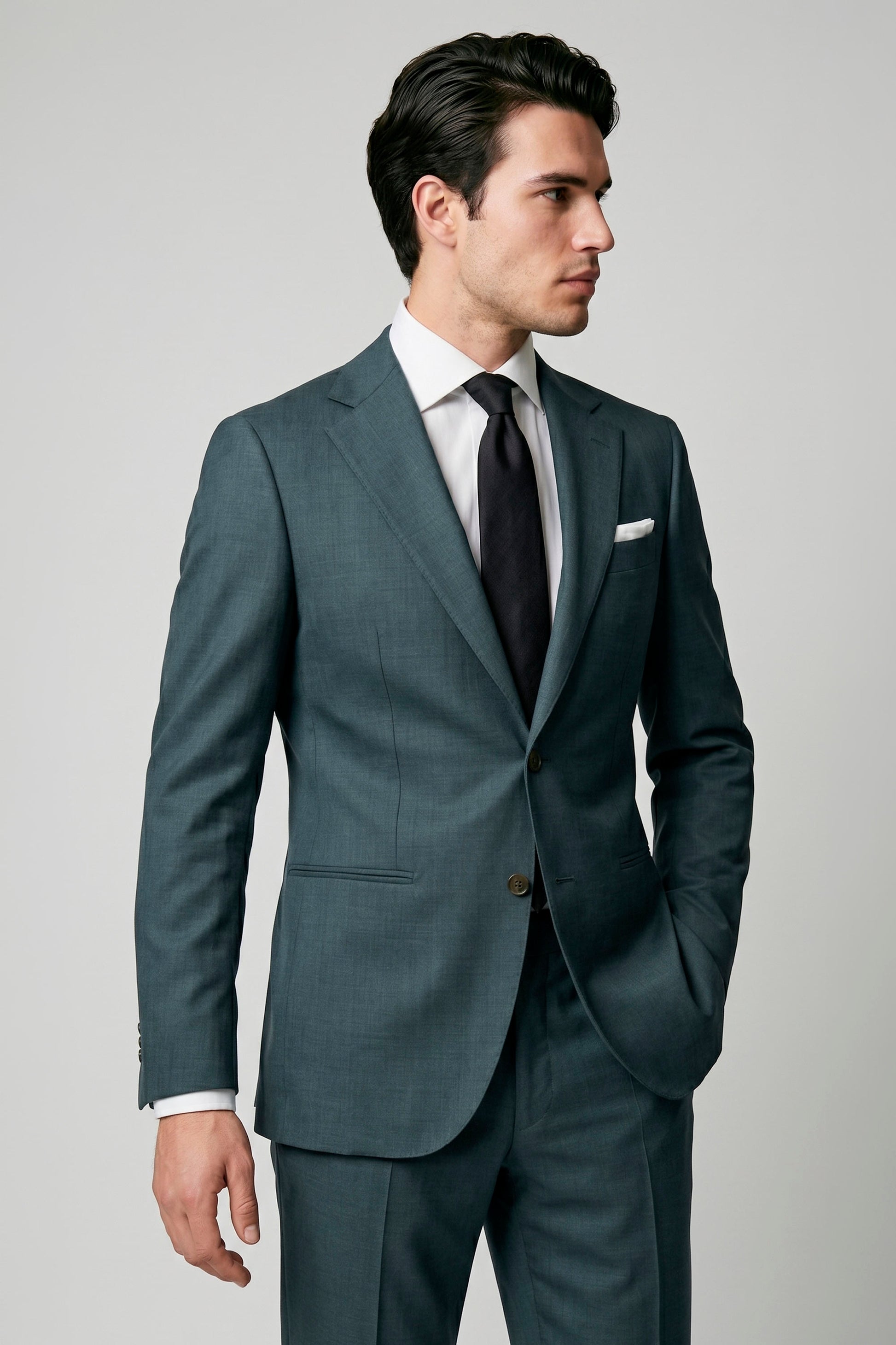 Super 150's merino wool suit - Loro Piana® fabrics - MONTEZEMOLO