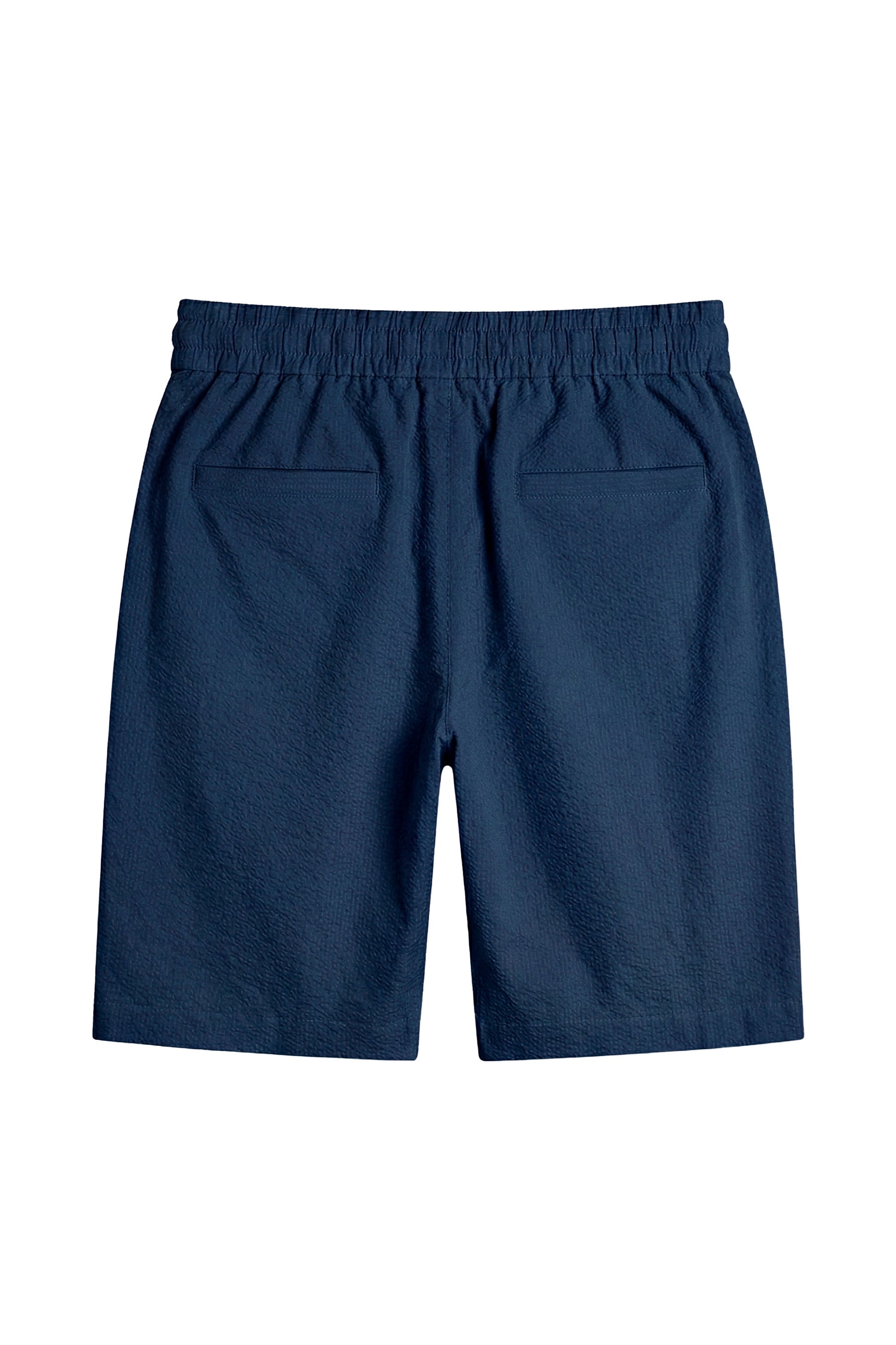 Seersucker drawstring bermuda - MONTEZEMOLO
