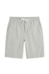 Pinstriped Seersucker drawstring bermuda - MONTEZEMOLO