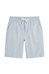 Pinstriped Seersucker drawstring bermuda - MONTEZEMOLO