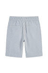 Pinstriped Seersucker drawstring bermuda - MONTEZEMOLO