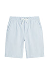 Pinstriped Seersucker drawstring bermuda - MONTEZEMOLO