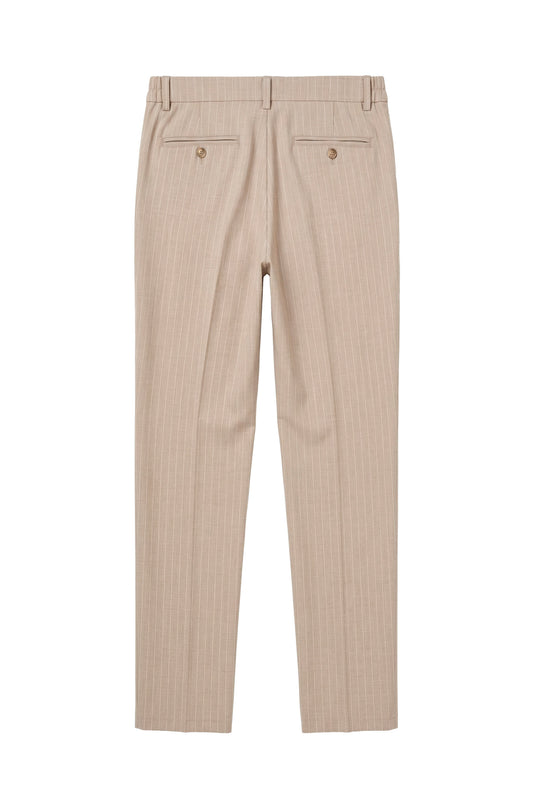ZMART pinstripe jersey pleated trousers - MONTEZEMOLO