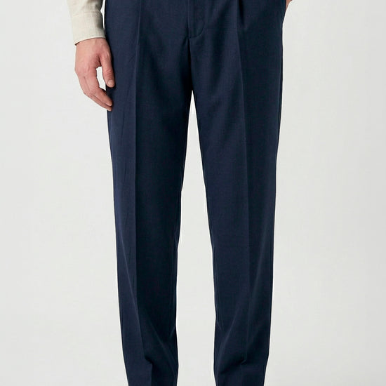 Bi-stretch wool tailored pleated trousers - MONTEZEMOLO