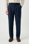 Bi-stretch wool tailored pleated trousers - MONTEZEMOLO