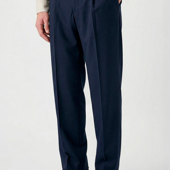 Bi-stretch wool tailored pleated trousers - MONTEZEMOLO