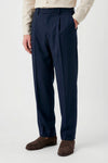Bi-stretch wool tailored pleated trousers - MONTEZEMOLO