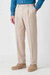 Bi-stretch wool tailored pleated trousers - MONTEZEMOLO