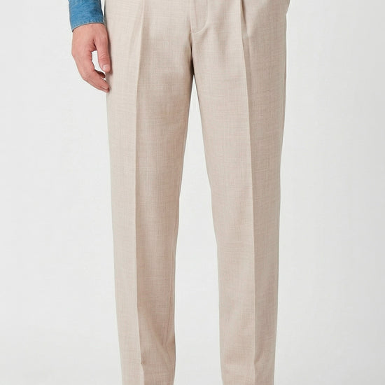 Bi-stretch wool tailored pleated trousers - MONTEZEMOLO
